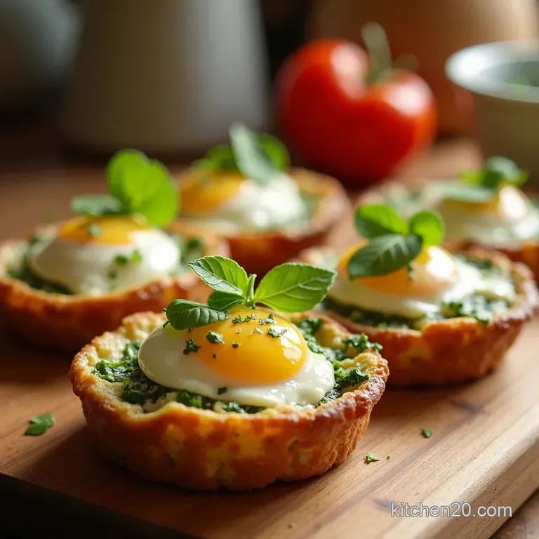 Speedy Sausage Spinach Energizing Egg Bites presentation