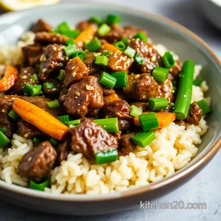 Speedy Sesame-Ginger Beef Stir-Fry presentation