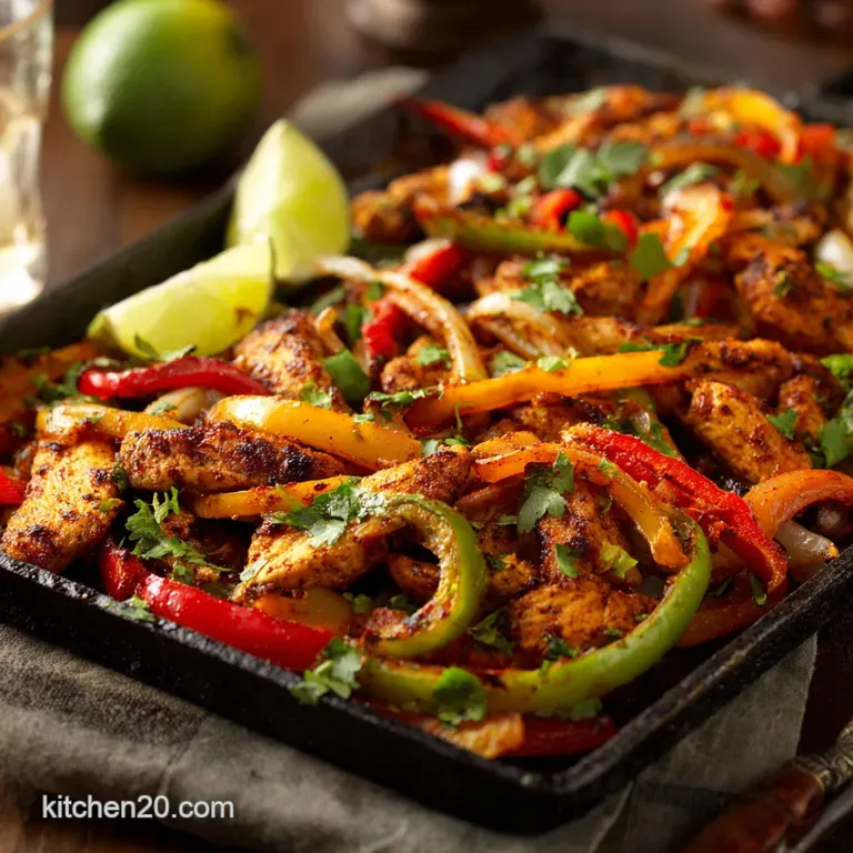 Sheet Pan Chicken Fajitas the Ultimate Weeknight Winner with Zero Fuss presentation