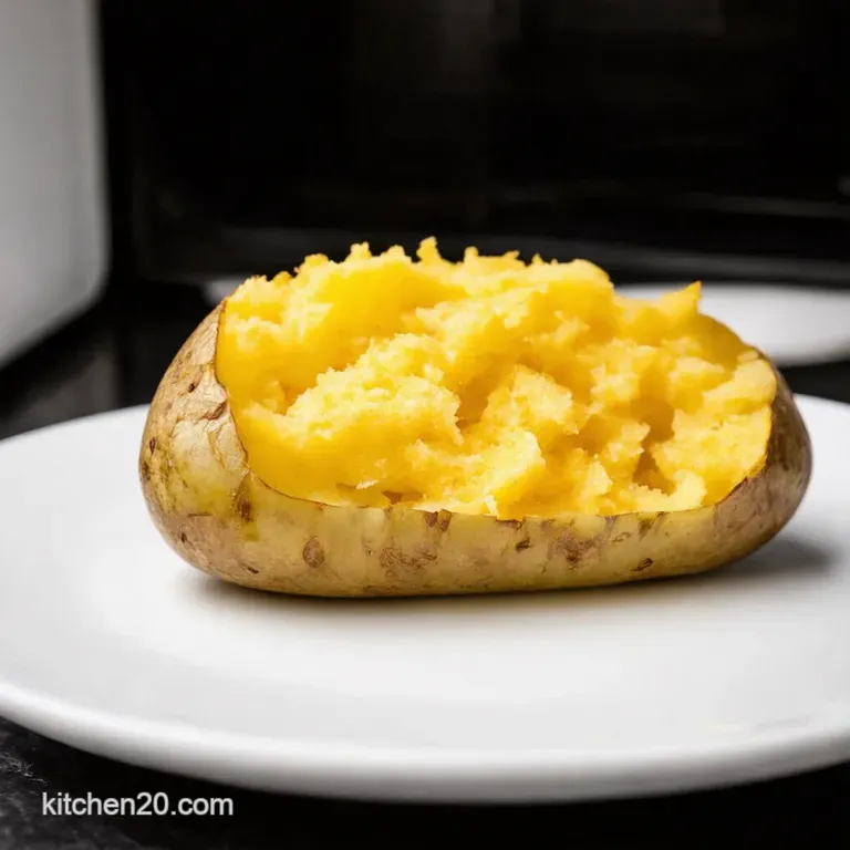 Speedy Spud Microwaved Jacket Potato presentation