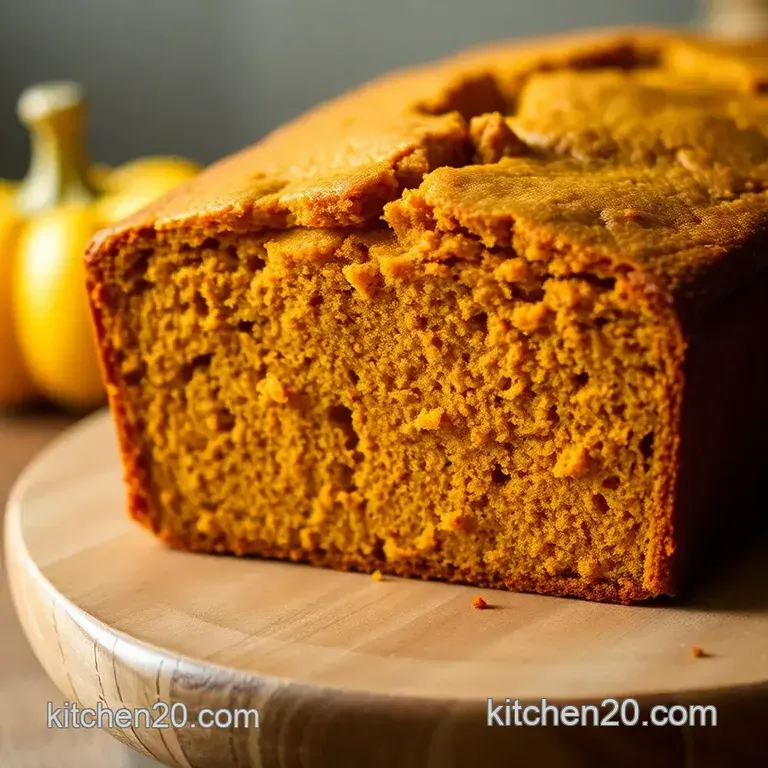 Spiced Pumpkin Loaf: a Slice of Autumn presentation
