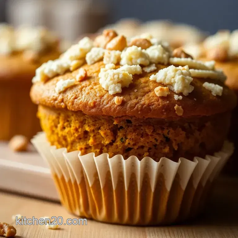 Spiced Pumpkin Muffins with Streusel Topping presentation