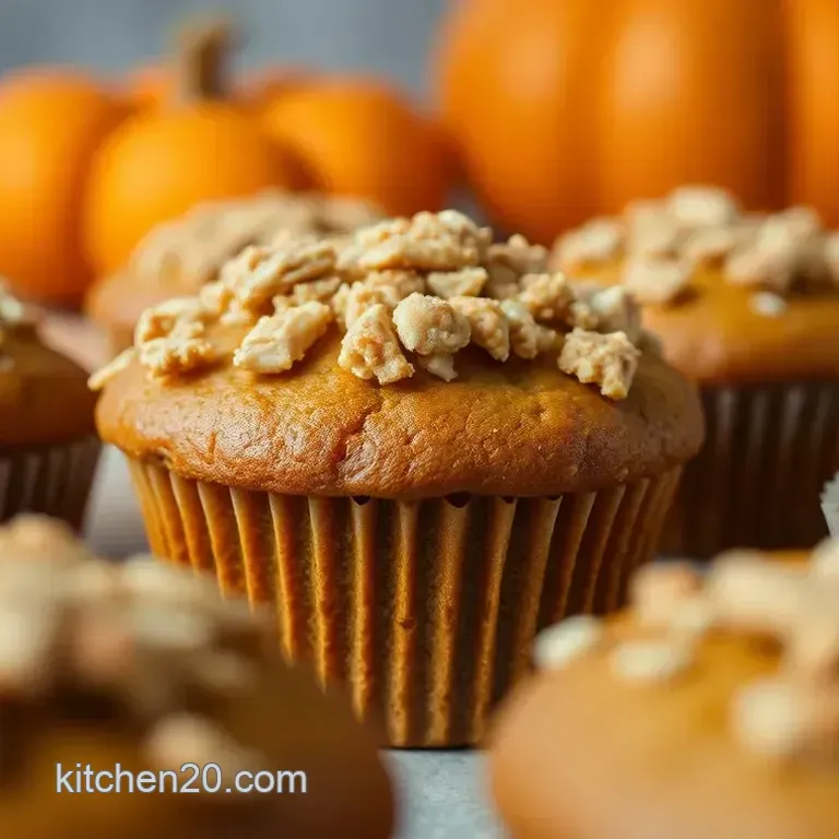 Spiced Pumpkin Muffins with Streusel Topping