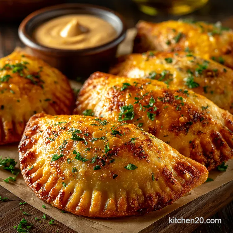 Spicy Chorizo Manchego Empanadas presentation