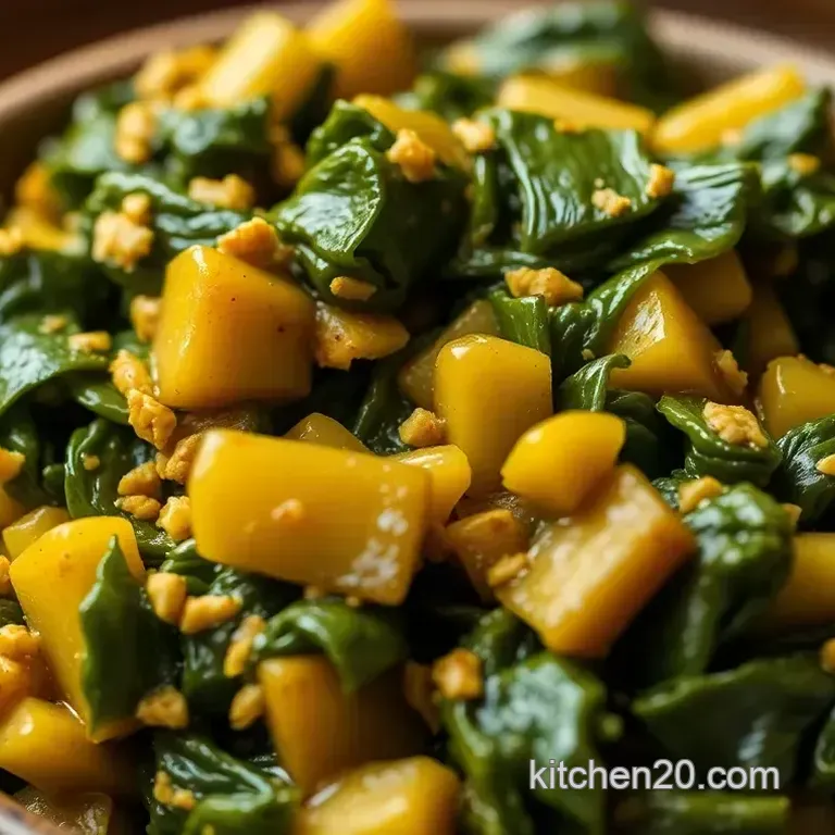 Spicy Southern Braised Mustard Greens with Smoky Bacon