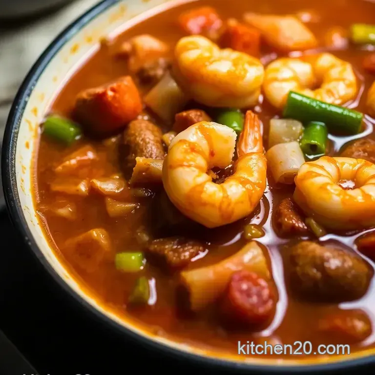 Spicy Southern Delight: Classic Gumbo presentation