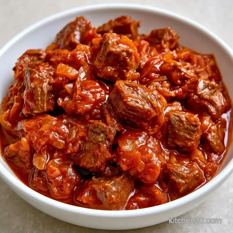 Spicy Tomato Braised Pot Roast with Beef Chuck