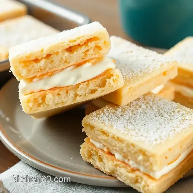Square Langue de Chat Sandwich Cookies