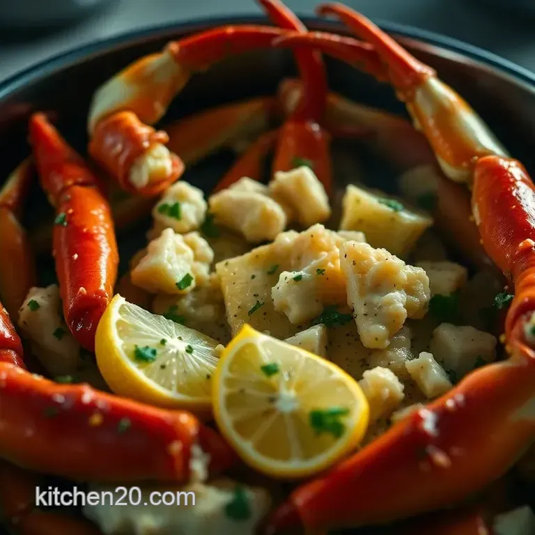 Steamed Dungeness Crab Legs with Garlic Herb Butter: An Easy Delight