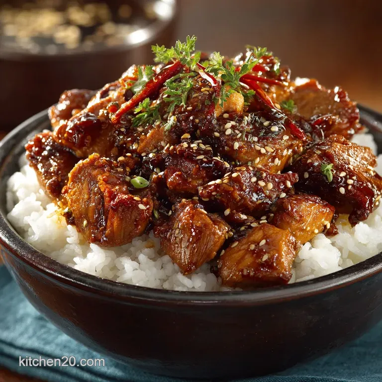 Set It and Forget It Sticky Slow Cooker Honey Bourbon Chicken