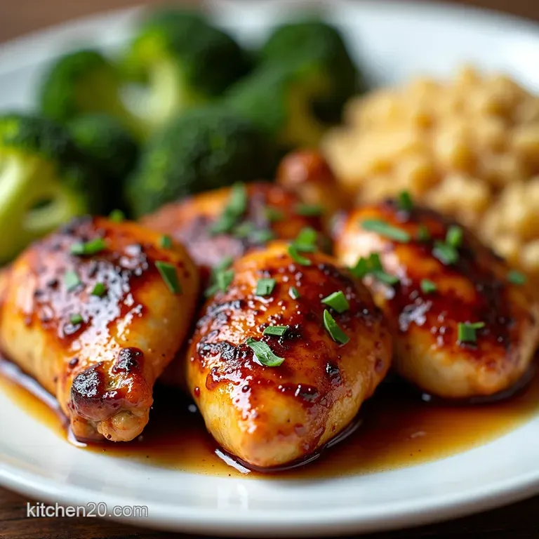 Sticky Garlic Honey Glazed Chicken