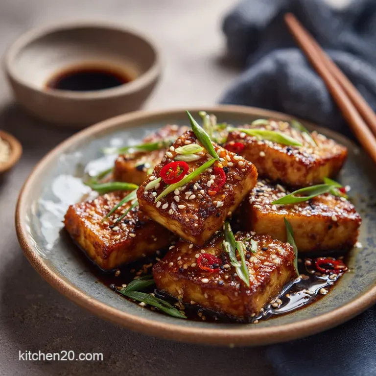 Baked Tofu: Sticky Sesame Ginger Hero