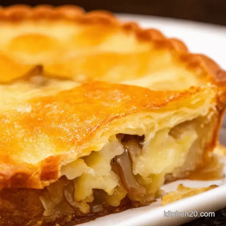 Stickysweet Caramelized Onion Gruy&egrave;re Phyllo Tart presentation