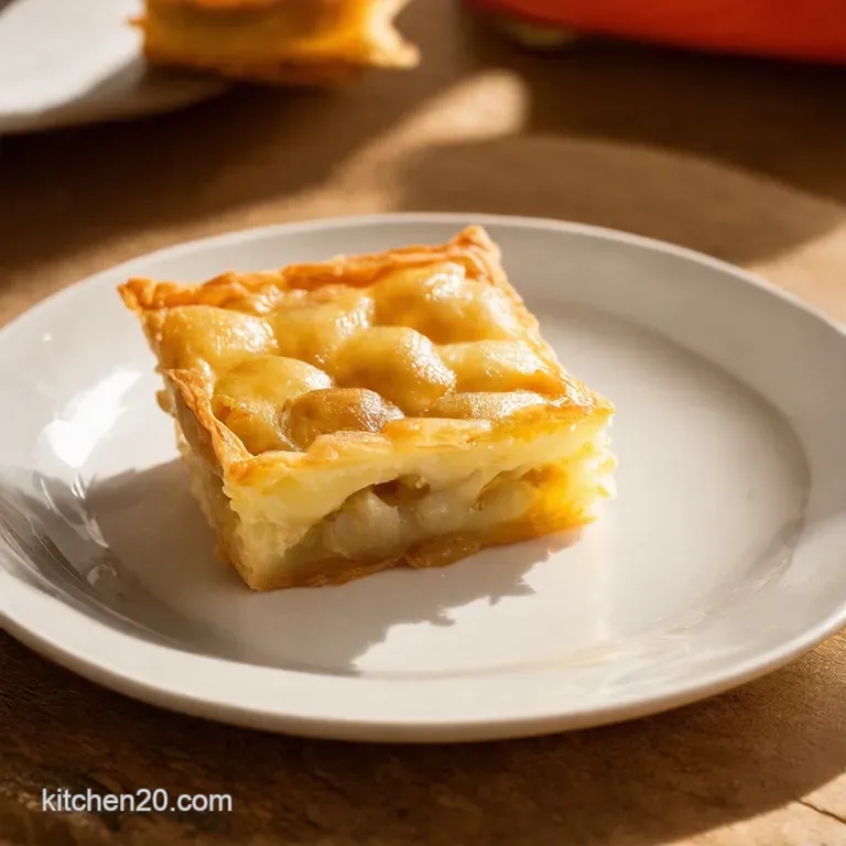 StickySweet Caramelized Onion Gruy&egrave;re Phyllo Tart