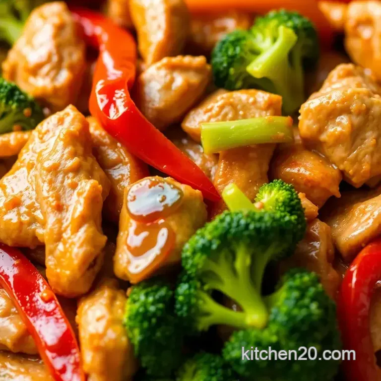 Spicy Tiger Stir-Fry Chicken Recipe presentation