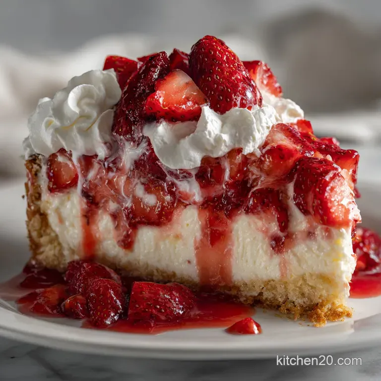 Strawberry Cheesecake Dump Cake