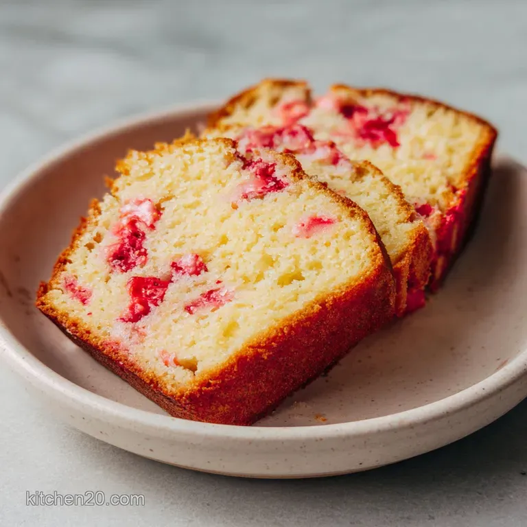 Guilt-Free Strawberry Pound Cake: Velvety Crumb