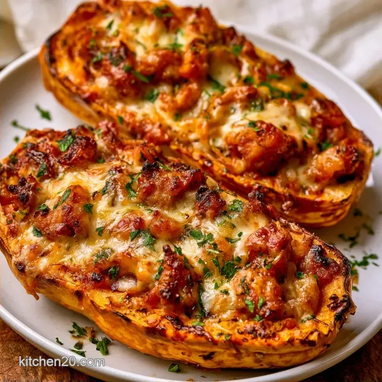 Stuffed Delicata Squash with Sausage