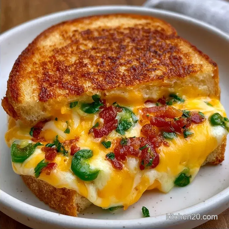 Stuffed Jalapeno Grilled Cheese with Bacon