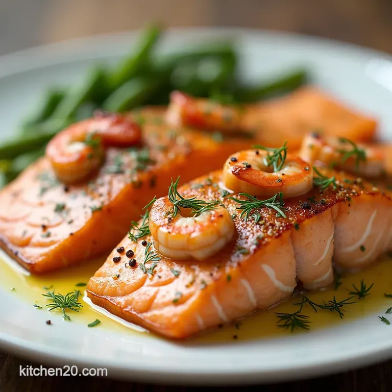 The Showstopper Jumbo Lump Crab Shrimp Stuffed Salmon Fillets with LemonDill Butter