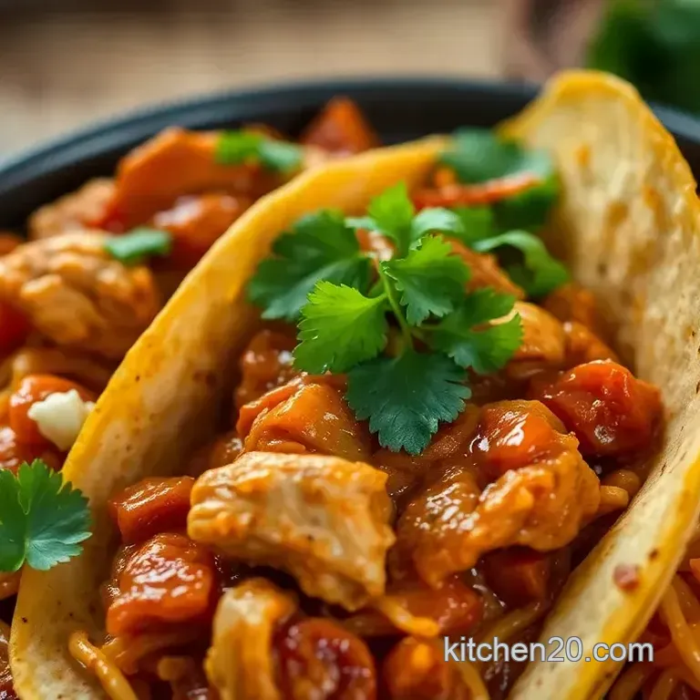 My Family' s Favorite Chicken Tinga Tacos with Smoky Chipotle Sauce
