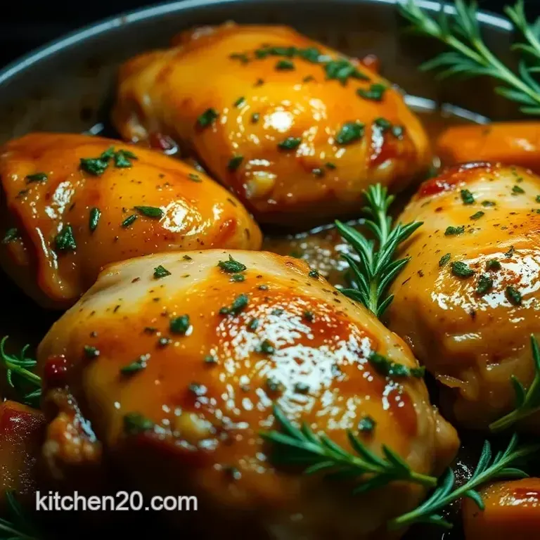 Succulent Oven-Roasted Chicken Thighs with Herb Garlic Crust