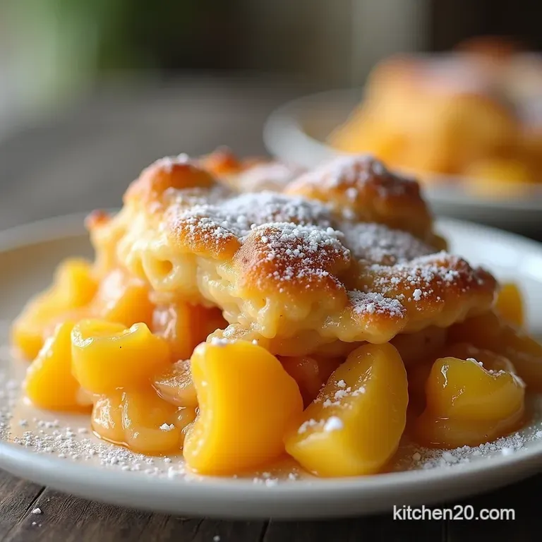 Sunshine in a Dish The Ultimate SugarFree Peach Cobbler Diabetic Friendly