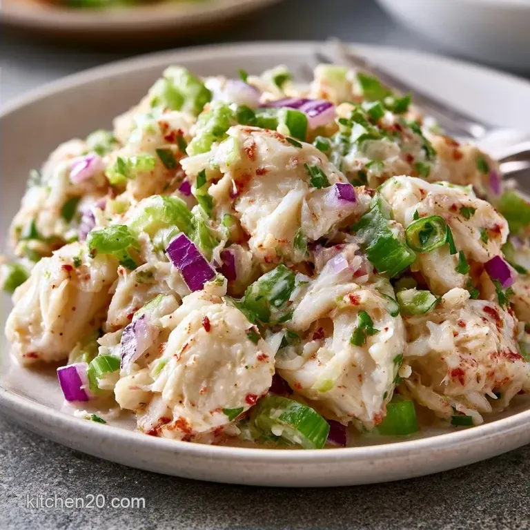 Creamy Summer Imitation Crab Salad