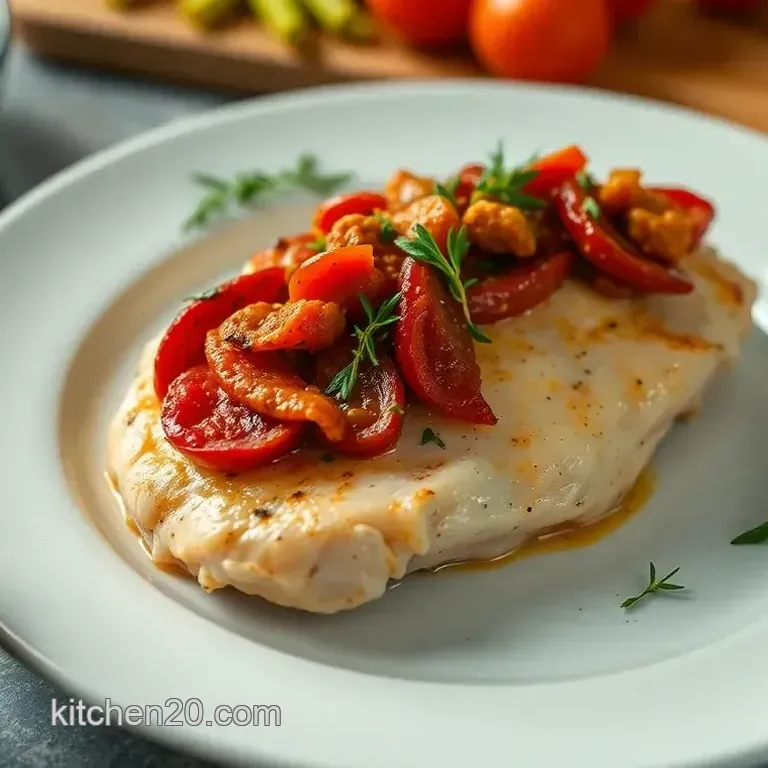 Sun-Dried Tomato & Spinach Stuffed Chicken Breast with Balsamic Glaze