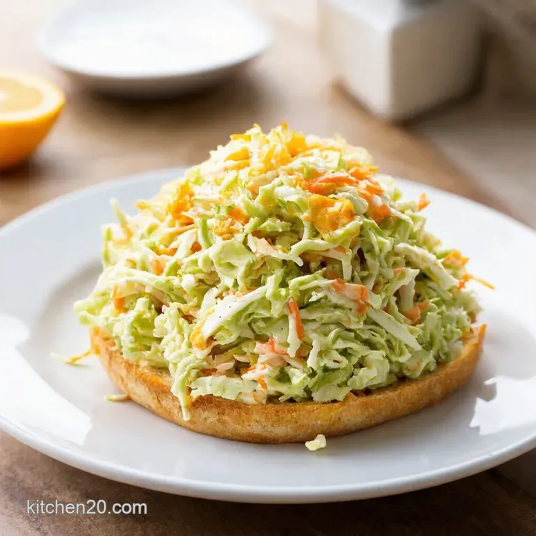 Sunshine Citrus Coleslaw No Mayo presentation