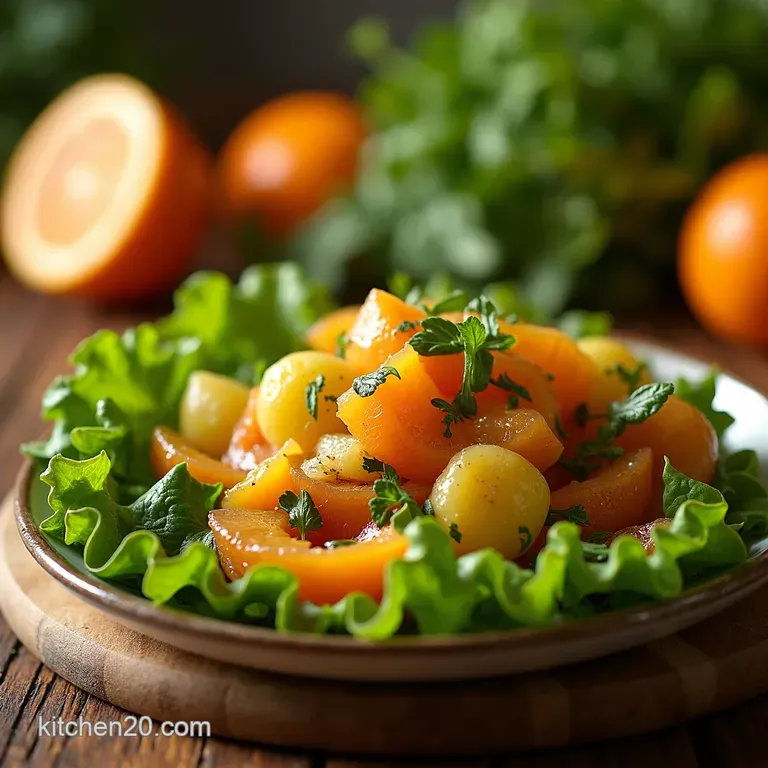 Sunshine Citrus Herb Salad with Toasted Pistachios presentation