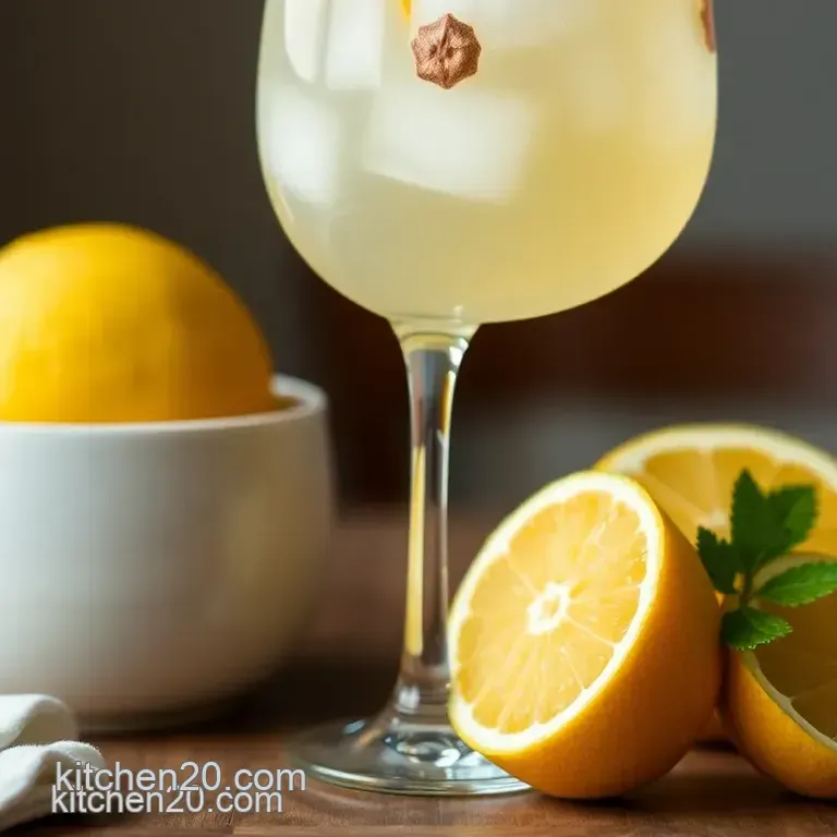 Sunshine in a Glass: Refreshing White Sangria presentation