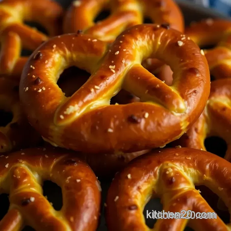 Sweet and Savory Honey Mustard Pretzels presentation