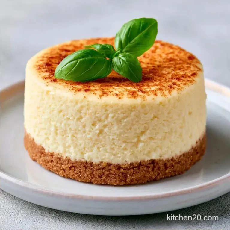Creamy Sweet Basil Lemon Cheesecake