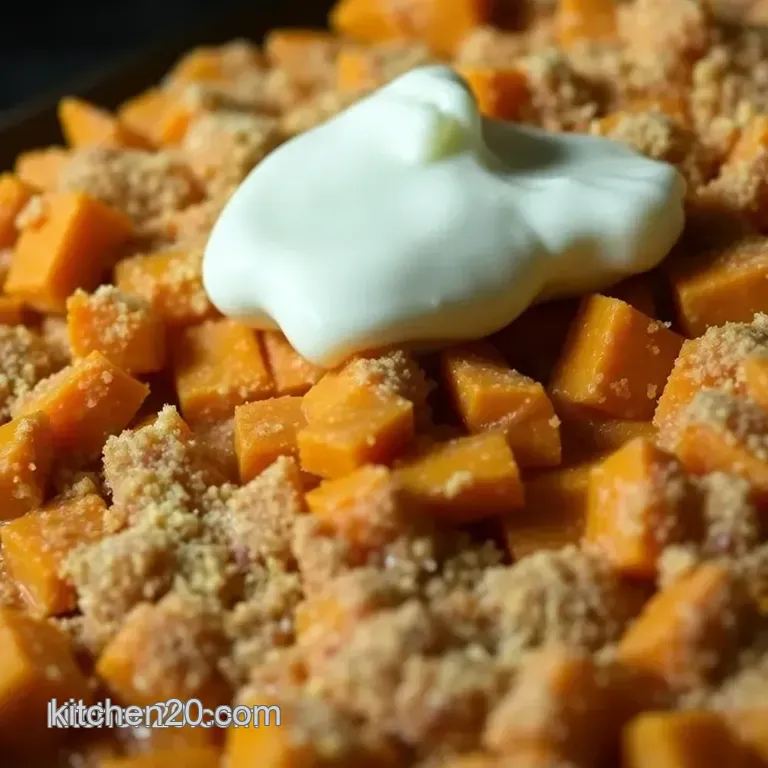 Sweet Potato Casserole: Southern Comfort Elevated presentation