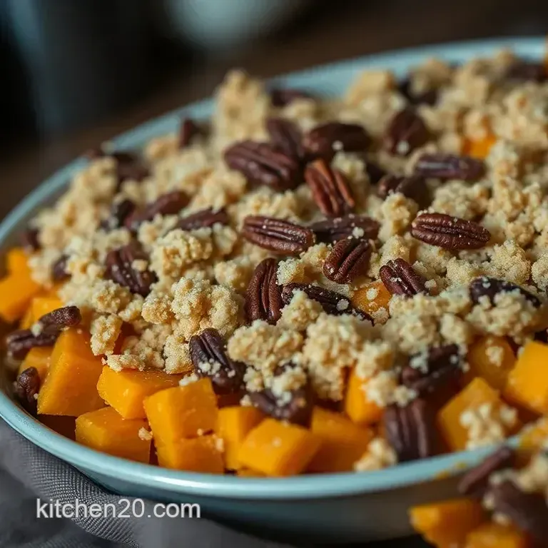 Sweet Potato Casserole with Pecan Streusel Topping