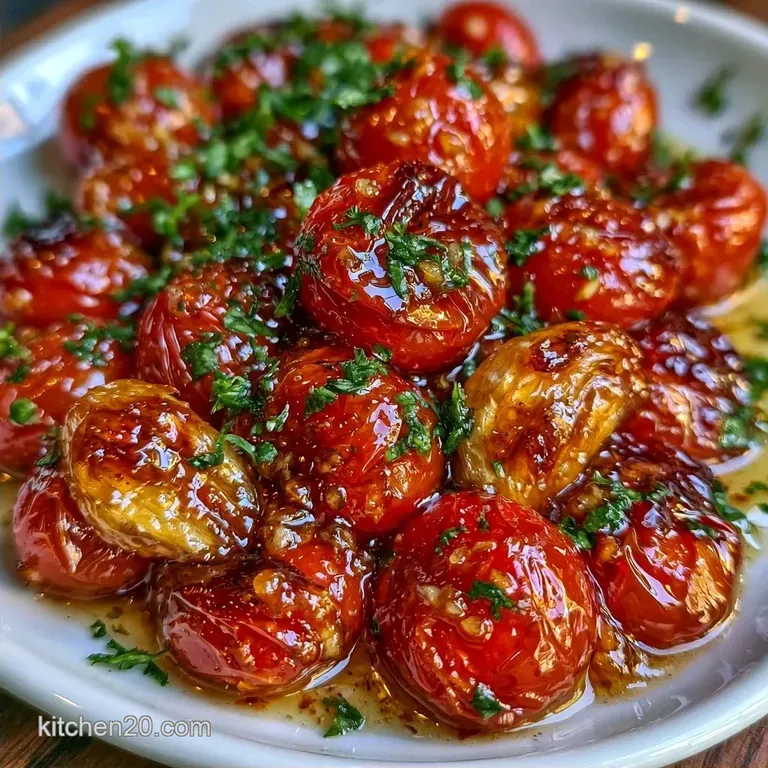 Sweet Roasted Tomatoes with Honey and Garlic