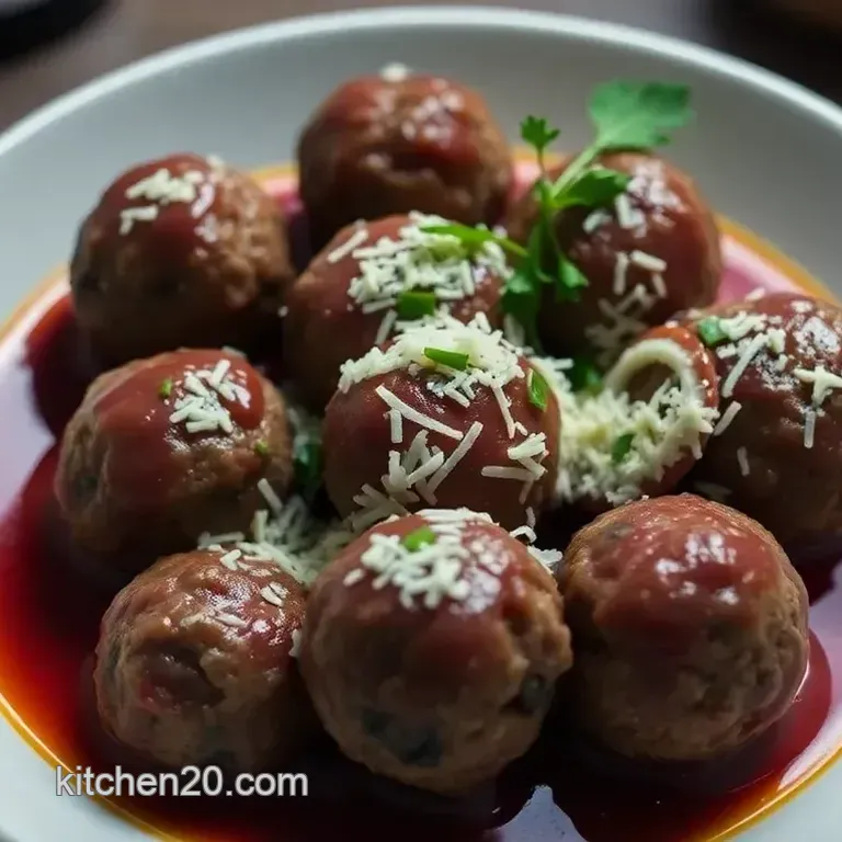 Sweet & Savory Grape Jelly Meatballs