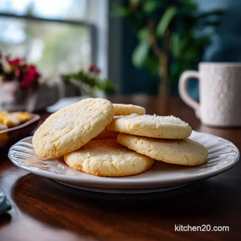 Stack of frosted sugar cookies in pastel colors, with delicate sugar sprinkles, elegantly stacked on a white plate.