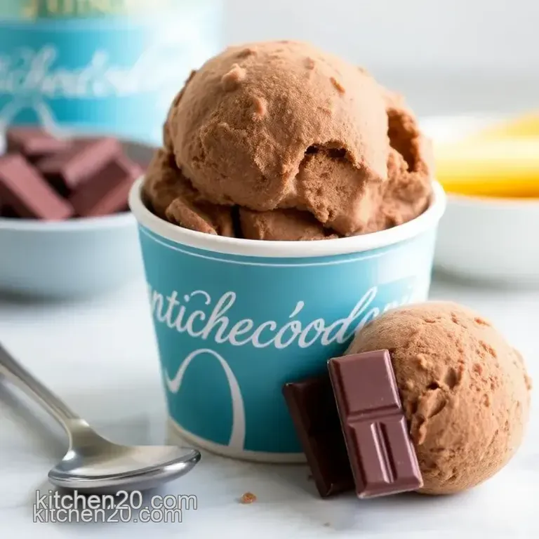 Talenti-Style Chocolate Ice Cream presentation