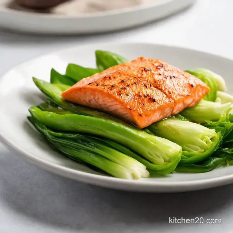 TamariGlazed Salmon with Sesame Bok Choy