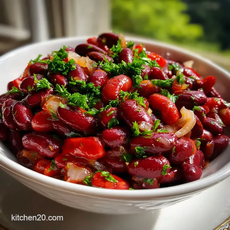 Kidney Bean Salad: a Perfect Picnic Staple presentation