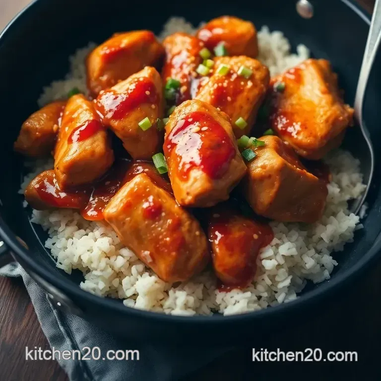 Teriyaki Chicken Delight presentation