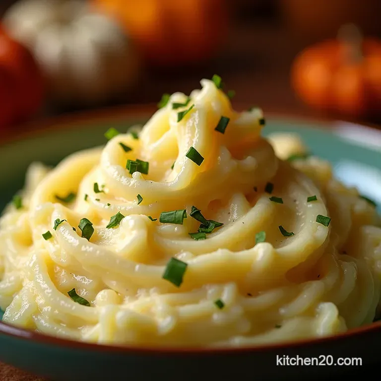 Thanksgiving Sos Creamy Dreamy Mashed Potatoes presentation