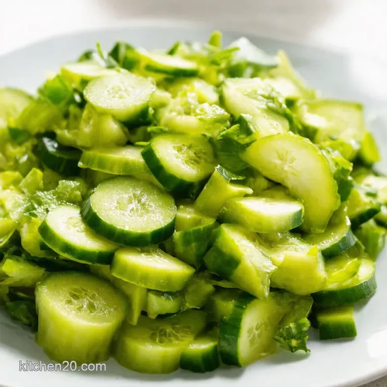 The Easiest Tangy Cucumber Salad