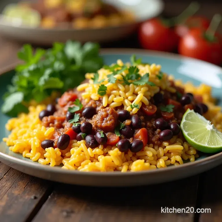 The HandsOff Hero SlowCooker Black Bean Burrito Filling Zesty Rice