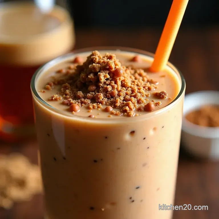 The Popeye Powerup Protein Smoothie presentation