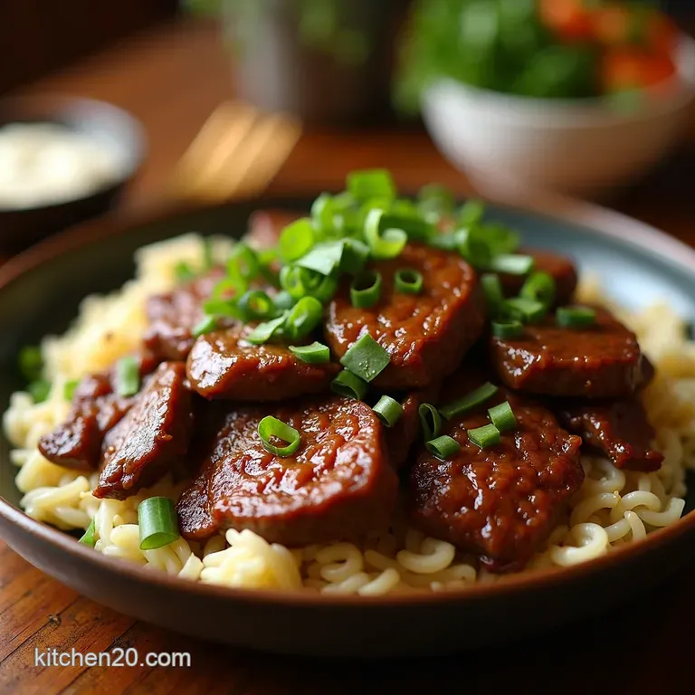 The Quick Mighty Black Pepper Steak Stirfry presentation