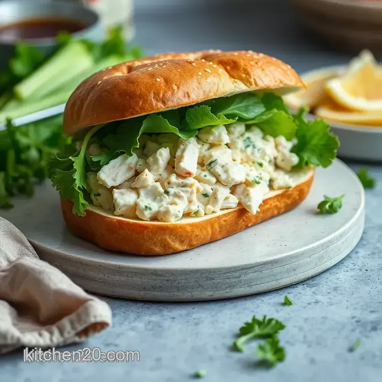 The Quintessential Chicken Salad Sandwich presentation