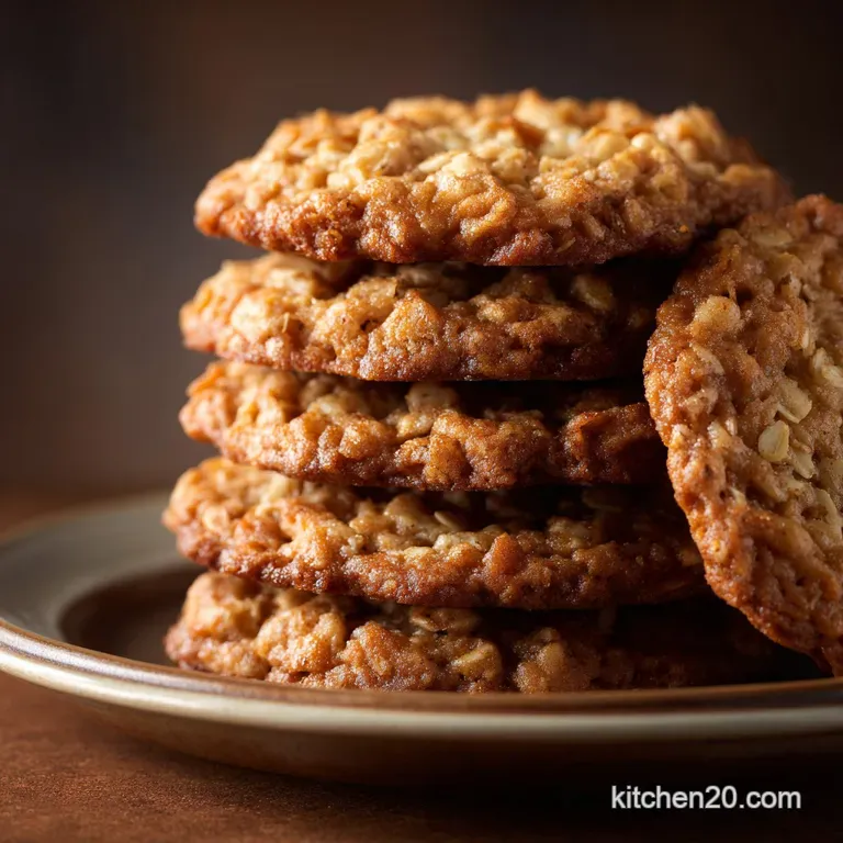 Ranger Cookies: Crispy Chewy and Packed with Oats and Coconut presentation